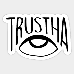 Eye Trustha Black Sticker